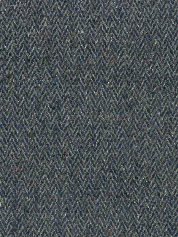 Herringbone Blue Fabric Sample 