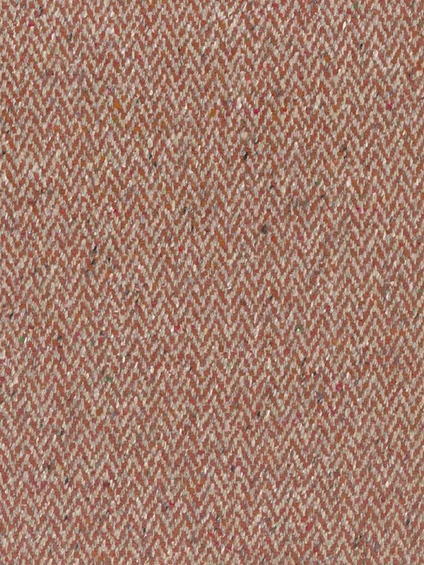 Herringbone Rust Fabric Sample 