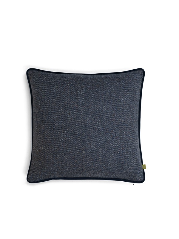 Herringbone Blue Cushion 